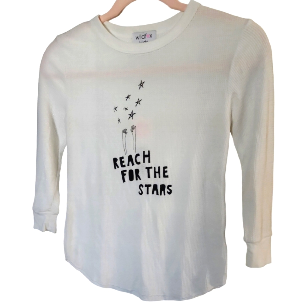 Wildfox Kids Star Reacher Girlfriend Thermal Sz M 7/8